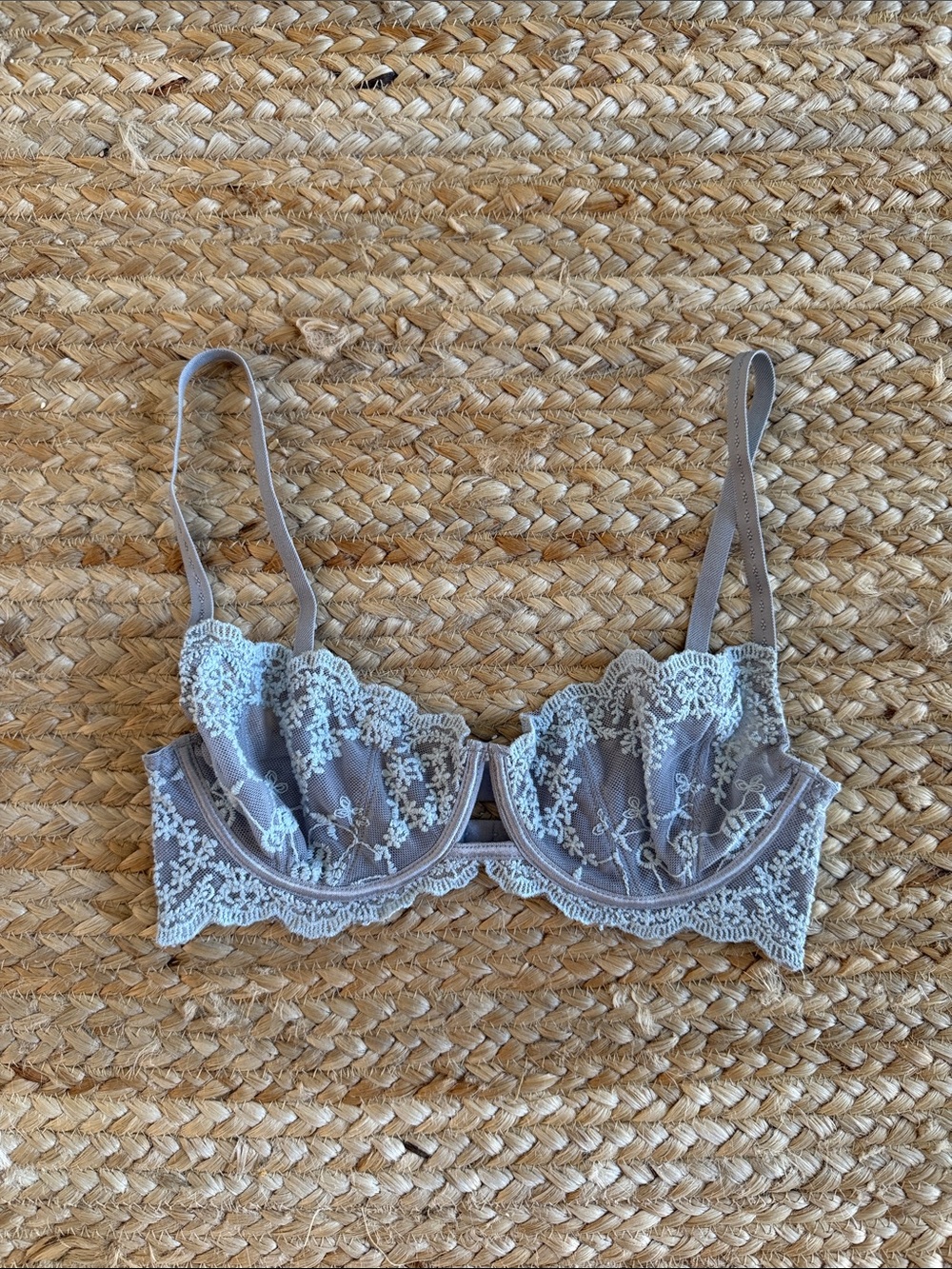 Intimately Free People embroidered lace bra